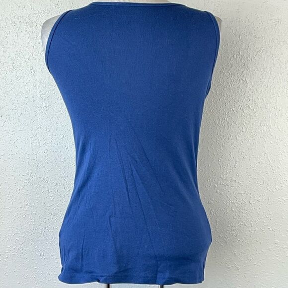 Pre-Owed PBX Basics Womens Blue Tank Top Size M - Picture 3 of 5
